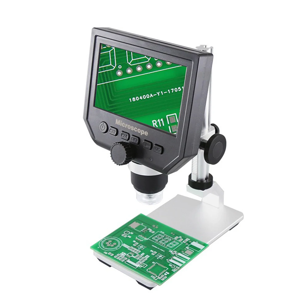 

600X Лупа Регулируемая Яркость для Мобильный телефон микроскоп лаборатории Ювелирные изделия BST-600X 4,3 ''эндоскоп Камера инструменты