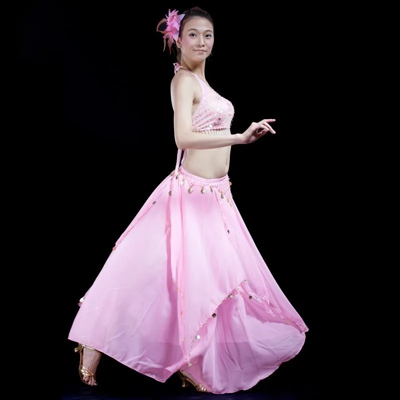 Фиолетовое сексуальное индийское сари ювелирное изделие бюстгальтер для танца