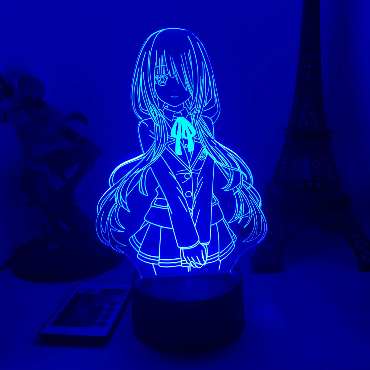 

16color Led Light Anime Date A Live Kurumi Tokisaki for Kids Bedroom Decor Brithday Gift Room Desk 3d night light
