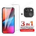 3-в-1 переднее закаленное стекло для iPhone 13 12 Mini Camera Lens Screen Protector For iPhone 12 13pro max 13pro защитное стекло
