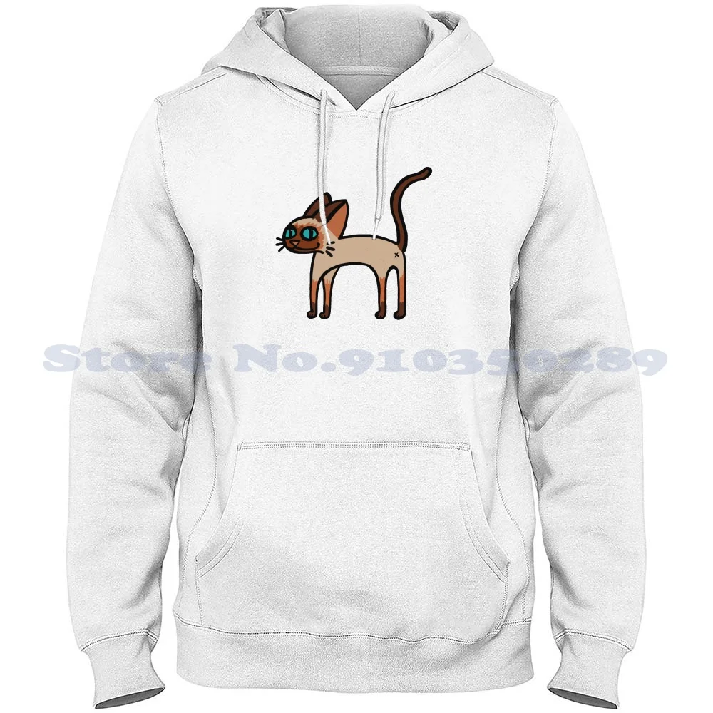 

Siamese Cat Long Sleeve Hoodie Sweatshirt Siamese Siamese Cat Blue Point Cat Blue Eyes Cats Kittens Cat Person Cat People Cat
