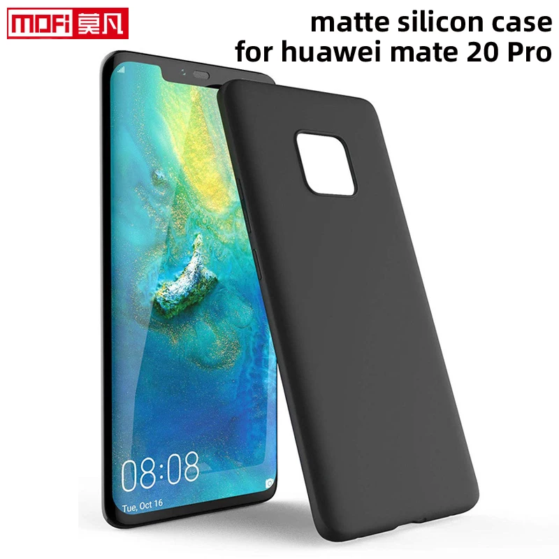 Матовый чехол для huawei mate 20pro, Ультратонкий силиконовый чехол mofi, Оригинальная Черная задняя крышка, защитный чехол для huawei mate 20 Pro