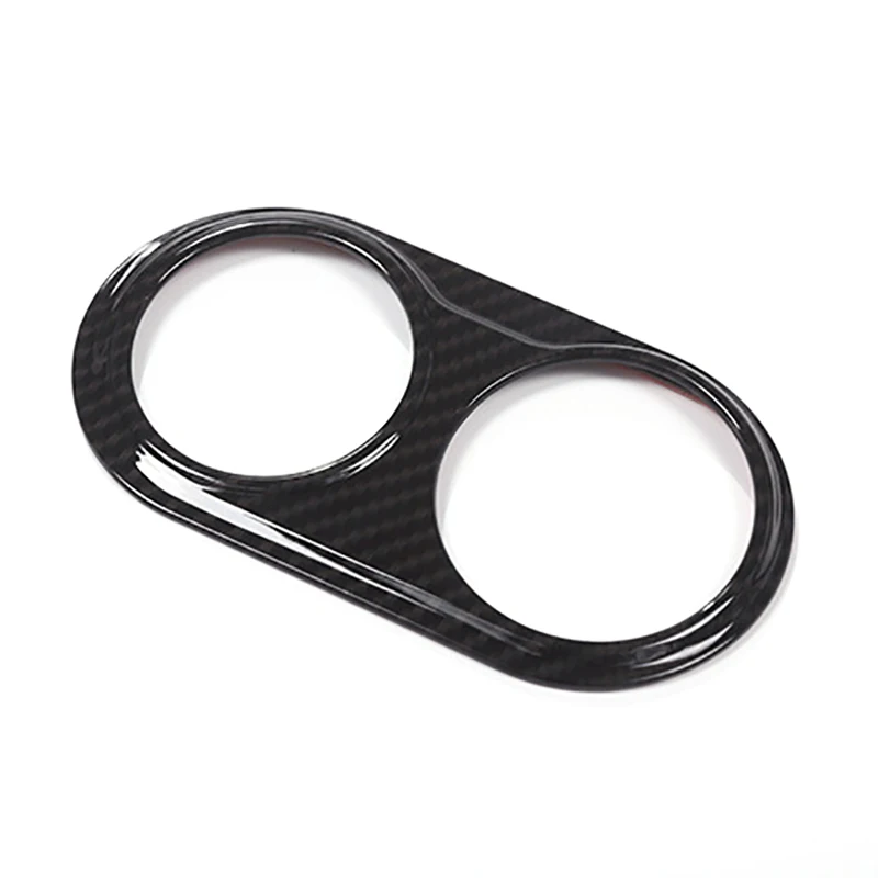 Углеродное волокно переключатель фар автомобиля декоративная рамка обшивка