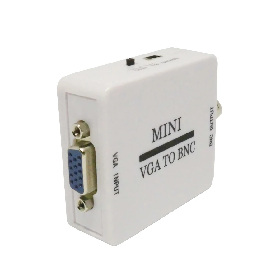 Преобразователь видео Mini HD VGA в BNC композитный адаптер цифровой переключатель для