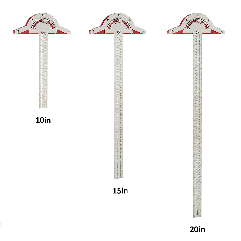 

New Woodworkers Edge Rule Efficient Protractor Angle 180 degree Stainless Protractor Woodworking Ruler Angle Measure Tool