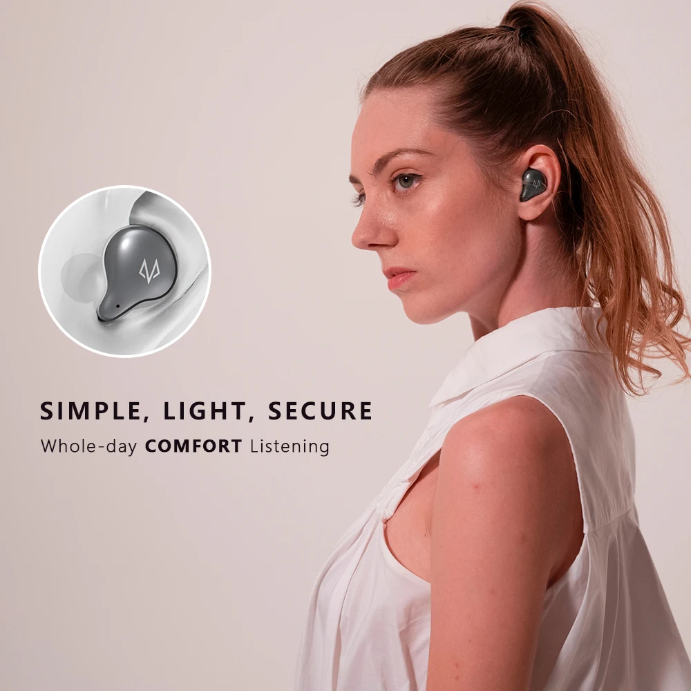 DOSS Cloud Fox Freepods TWS True Беспроводные наушники с Bluetooth 5,0, беспроводные наушники с одним шаговым сопряжением, время воспроизведения 15 ч, встроенный микрофон
