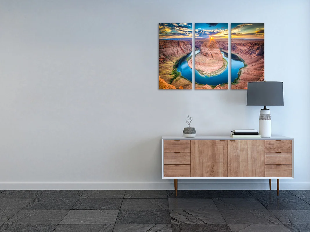 3 шт. холсте дял украшения дома постер Подкова Американский пейзажная живопись