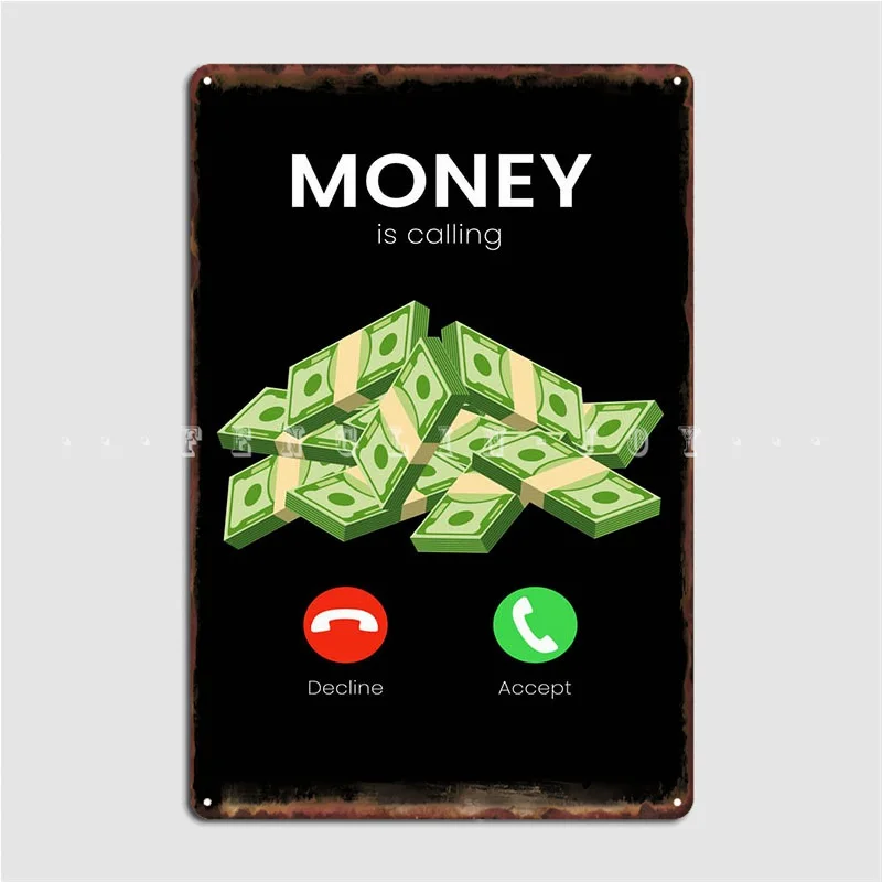 

Make Money Not Friends Metal Sign Cinema Living Room Classic Wall Wall Decor Tin Sign Poster