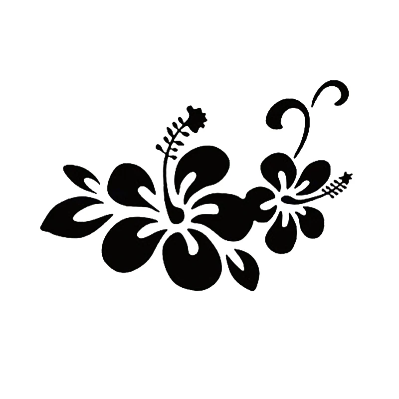 

14*10cm Newest Design Car Styling Plant Beautiful Flowers Decal Decoration Accessories Car Styling Car Sticker