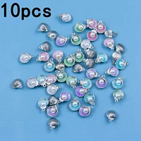 10pcslot 12x15mm alloy enamel pearl shell charms pendants for bracelet necklace jewelry making diy woman earring findings
