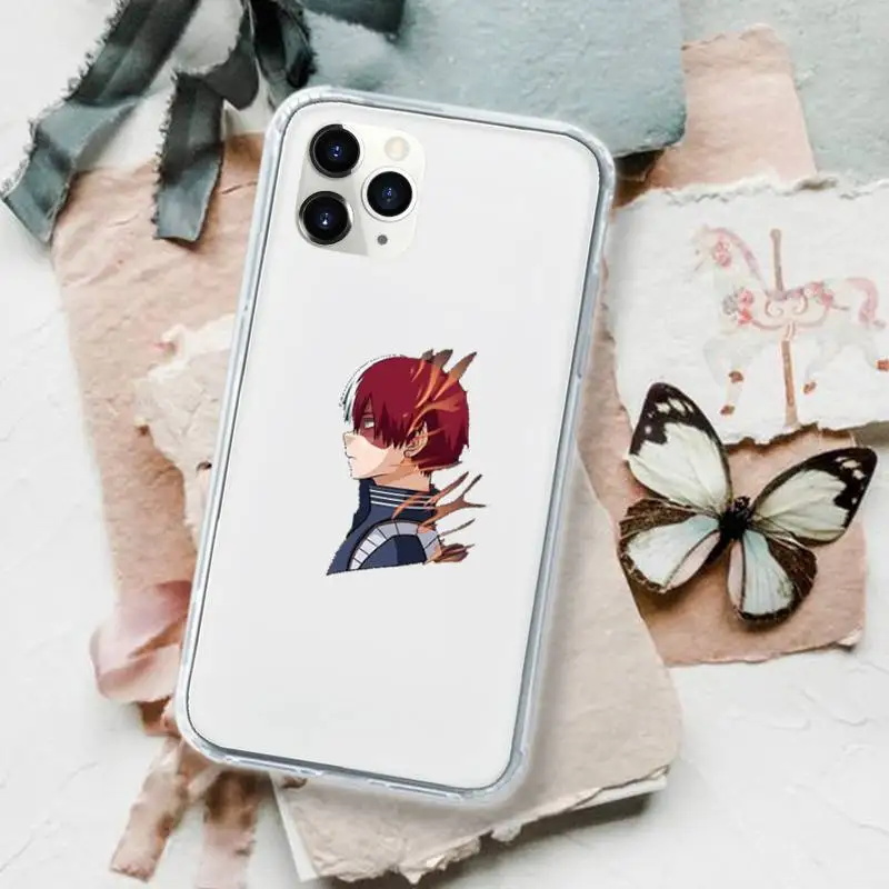 

Shoto Todorok Phone Case Transparent for iPhone 11 12 mini pro XS MAX 8 7 6 6S Plus X 5S SE 2020 XR