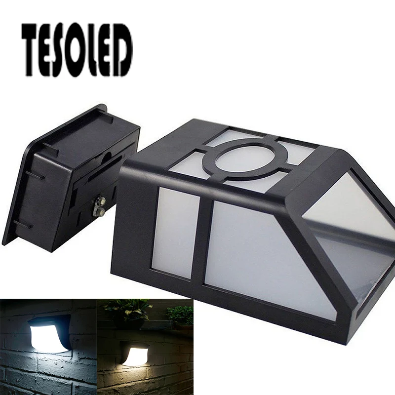 Солнечная настенная лампа Солнечный Свет Зарядка 6 часов Работа наружное