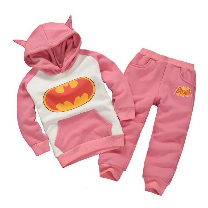 Комплект одежды с Бэтменом для маленьких мальчиков детские толстовки штаны