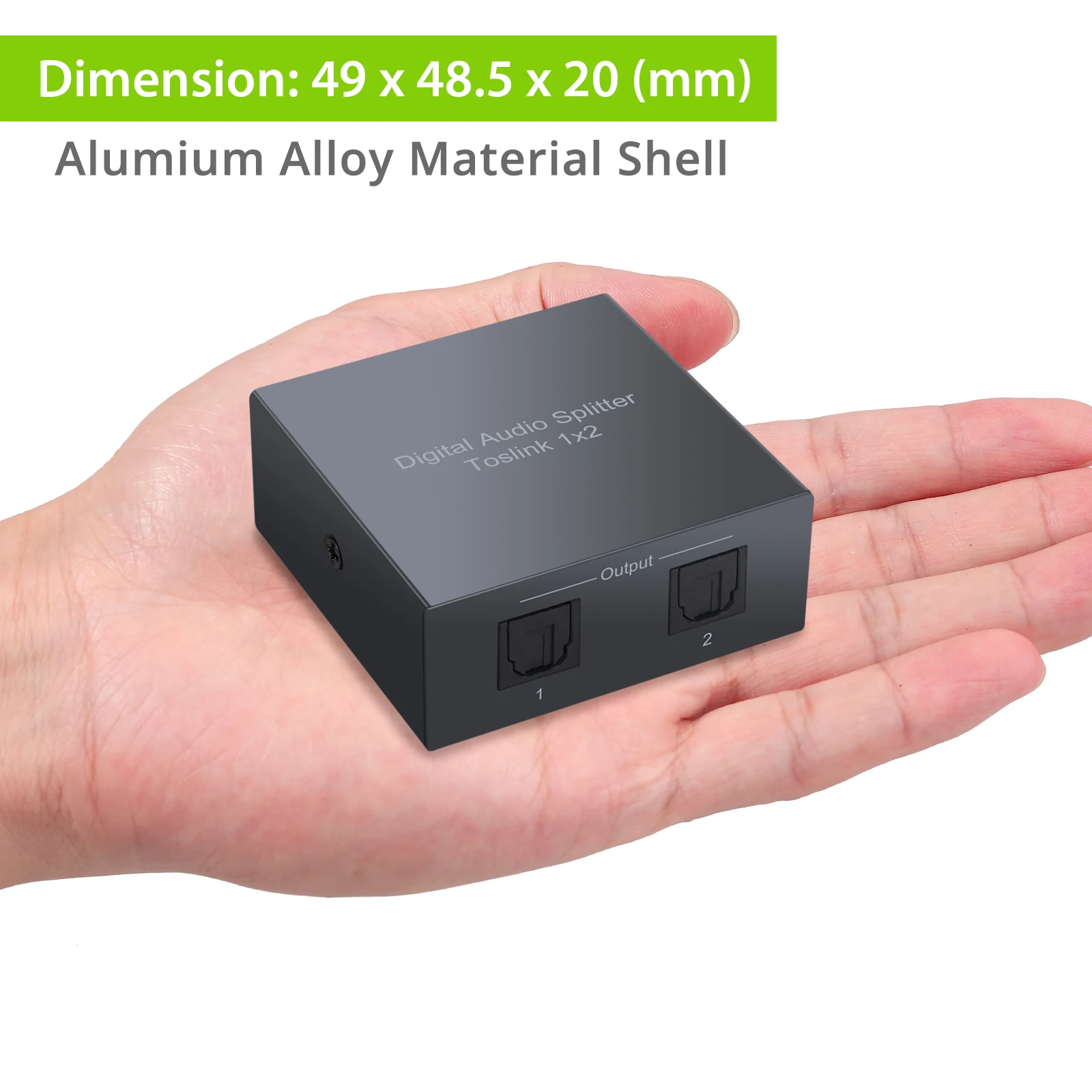Neoteck алюминиевый сплав 2 порта SPDIF Toslink оптический цифровой аудио сплиттер 1x2 1 в