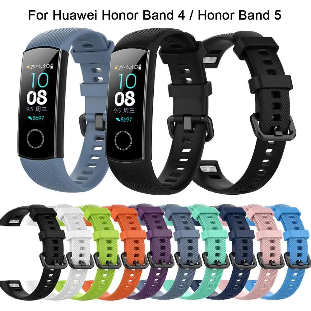 

Спортивный силиконовый ремешок для часов Huawei Honor band 4(CRS-B19) /Honor band 5CRS-B19S, сменный ремешок для умных часов
