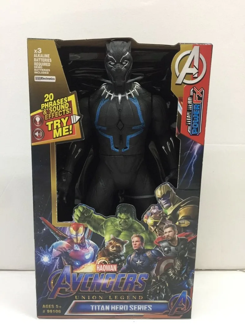 Фигурки героев Marvel 30 см детские игрушки Человек паук Черная пантера ведьма экшн