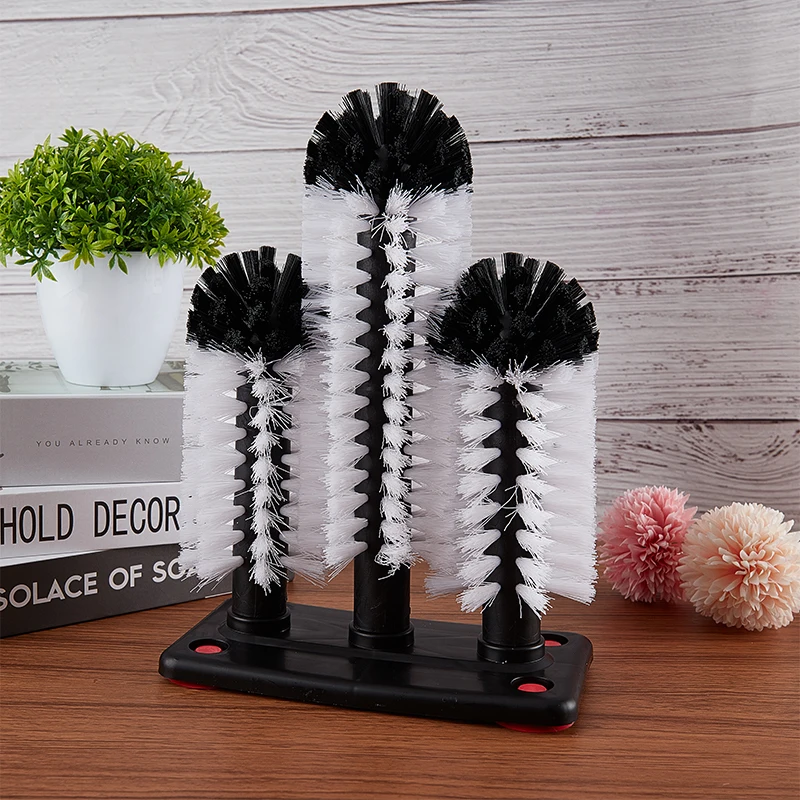 

Glass Cleaner Sink Cup Brush Sucker Kitchen Cleaning Supplies Glass Cleaner Mug Scrubber With Suction Rod