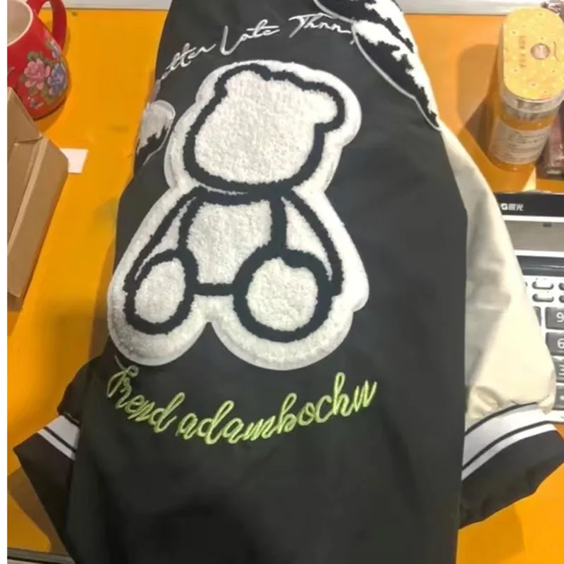 Весенне-осенняя бейсбольная куртка-бомбер в стиле США женская и мужская одежда с