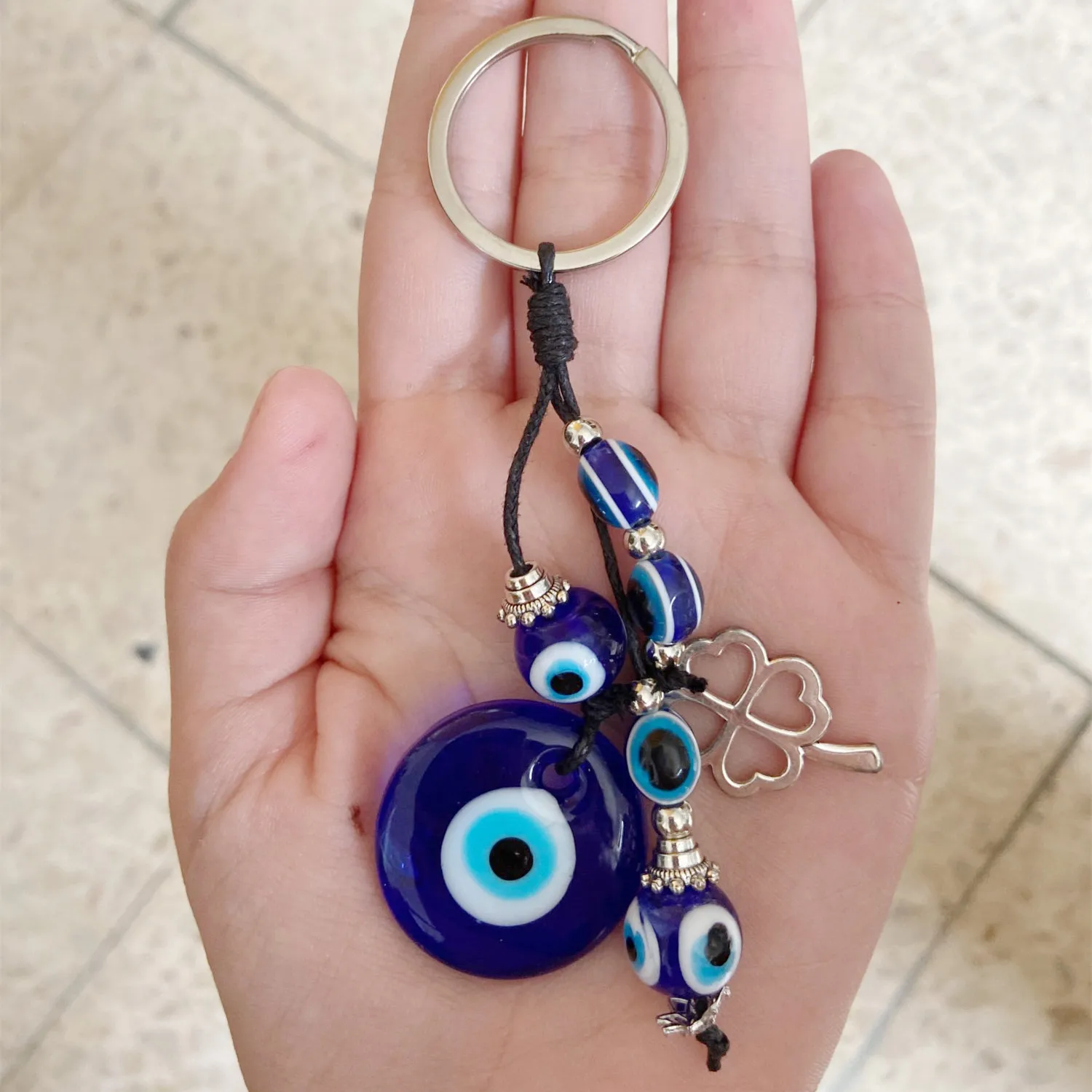 Брелок модный брелок в форме клевера из сплава для автомобиля ювелирный кулон с