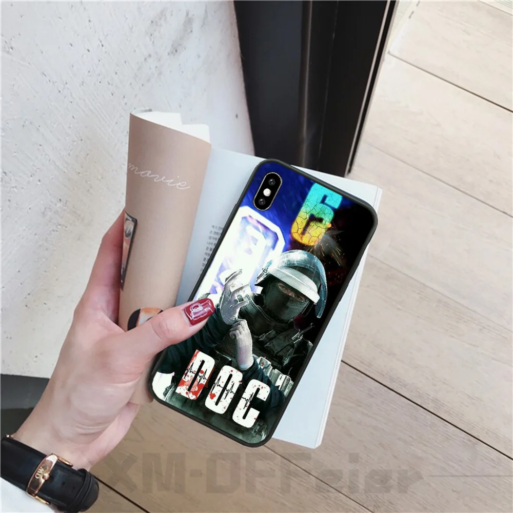 BaweiTE Tom Clancy Rainbow Six Siege Black TPU Soft Rubber Phone Cover for iPhone 11 pro XS MAX 8 7 6 6S Plus X 5 5S SE XR cover | Мобильные