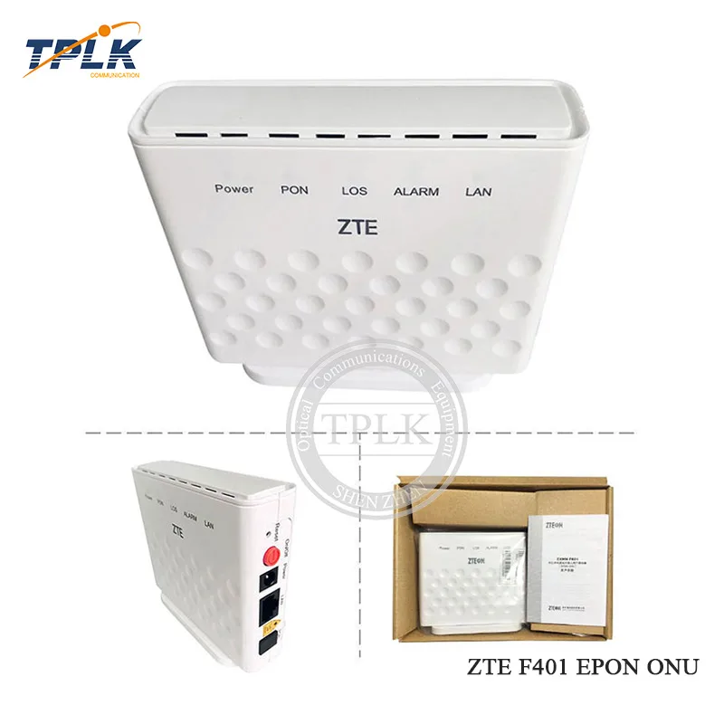10Pcs New ZTE F401 ONT EPON ONU Optical Fiber Router With 1GE Network Port English Firmware FTTH Optic Terminal | Мобильные телефоны