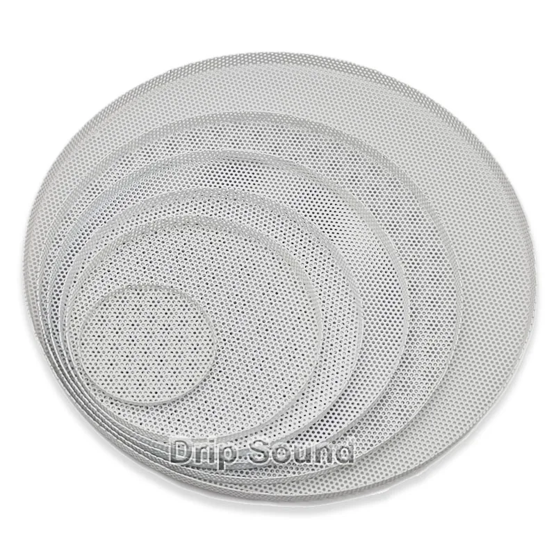 Сетчатая Крышка для автомобильного динамика декоративная круглая металлическая