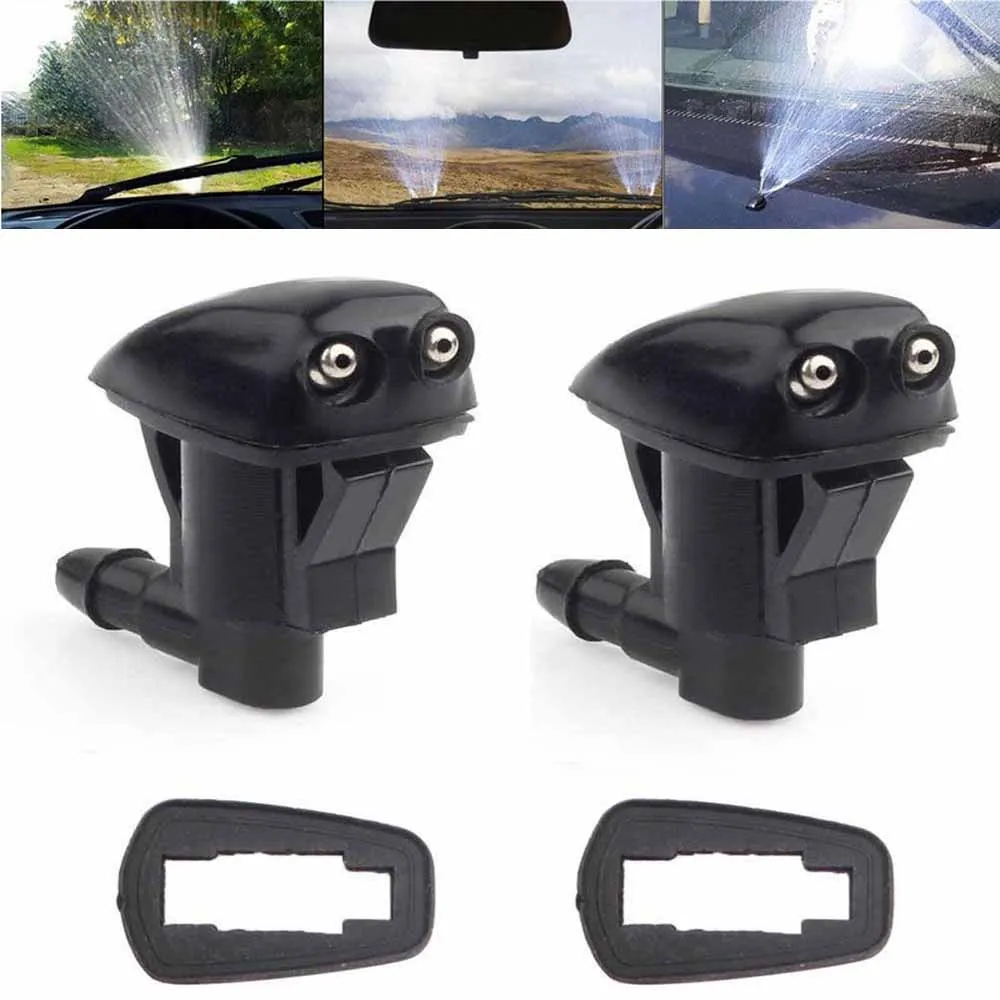 

2Pcs Universal Auto Car Front Windscreen Universal Washer Wiper Nozzle Water Spray DIY Kits Accessories