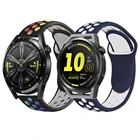 Ремешок силиконовый для Huawei Watch GT Runner GT 3 2 46 мм 42 мм, Воздухопроницаемый спортивный браслет для Honor Magic GS Pro GS 3 Correa