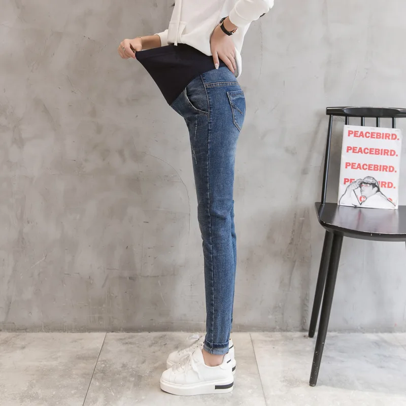 Джинсы высокого качества штаны для беременных Одежда детские кормления