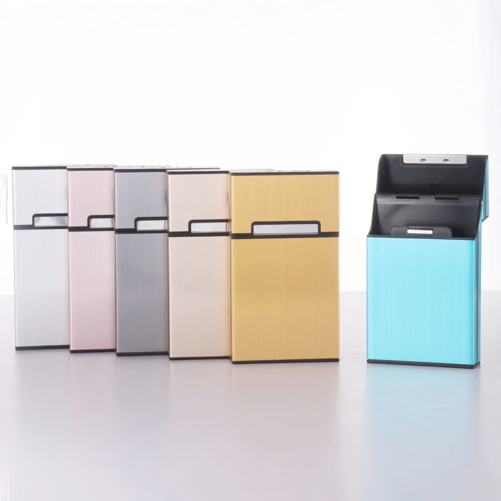 Индивидуальный портсигар тонкая металлическая коробка алюминиевый Подарочный