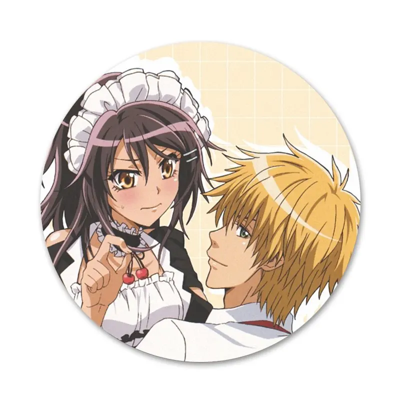 Anime Maid sama kaichou wa Newest Super Cute Brooch Pin Cosplay Badge Accessories For Clothes Backpack Decoration Gift 58mm | Дом и сад