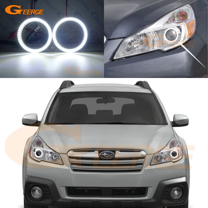 Комплект Светодиодных Колец SMD для Subaru Legacy B4 Liberty V 2013 2014|Фара авто в сборе| |
