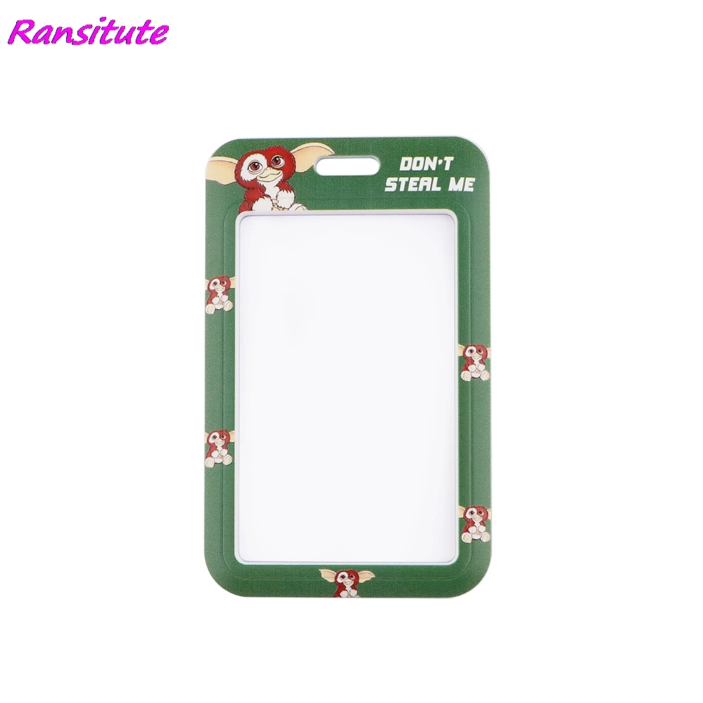 Ransitute R1931 зеленого цвета в стиле Маленький Монстр шнурки для кредитных карт ID