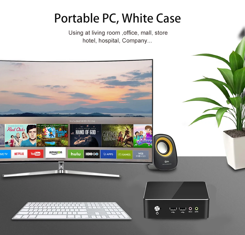 Мини-ПК HTPC Intel Core i5 4200U 4200Y i3 4010Y Windows 10 pro HD Wi-Fi | Компьютеры и офис