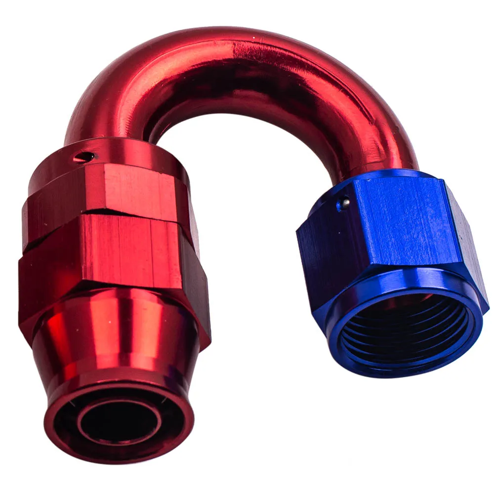 

6M 20FT AN10 Stainless steel PTFE Fuel Hose + 10 Pieces Swivel PTFE Fitting red