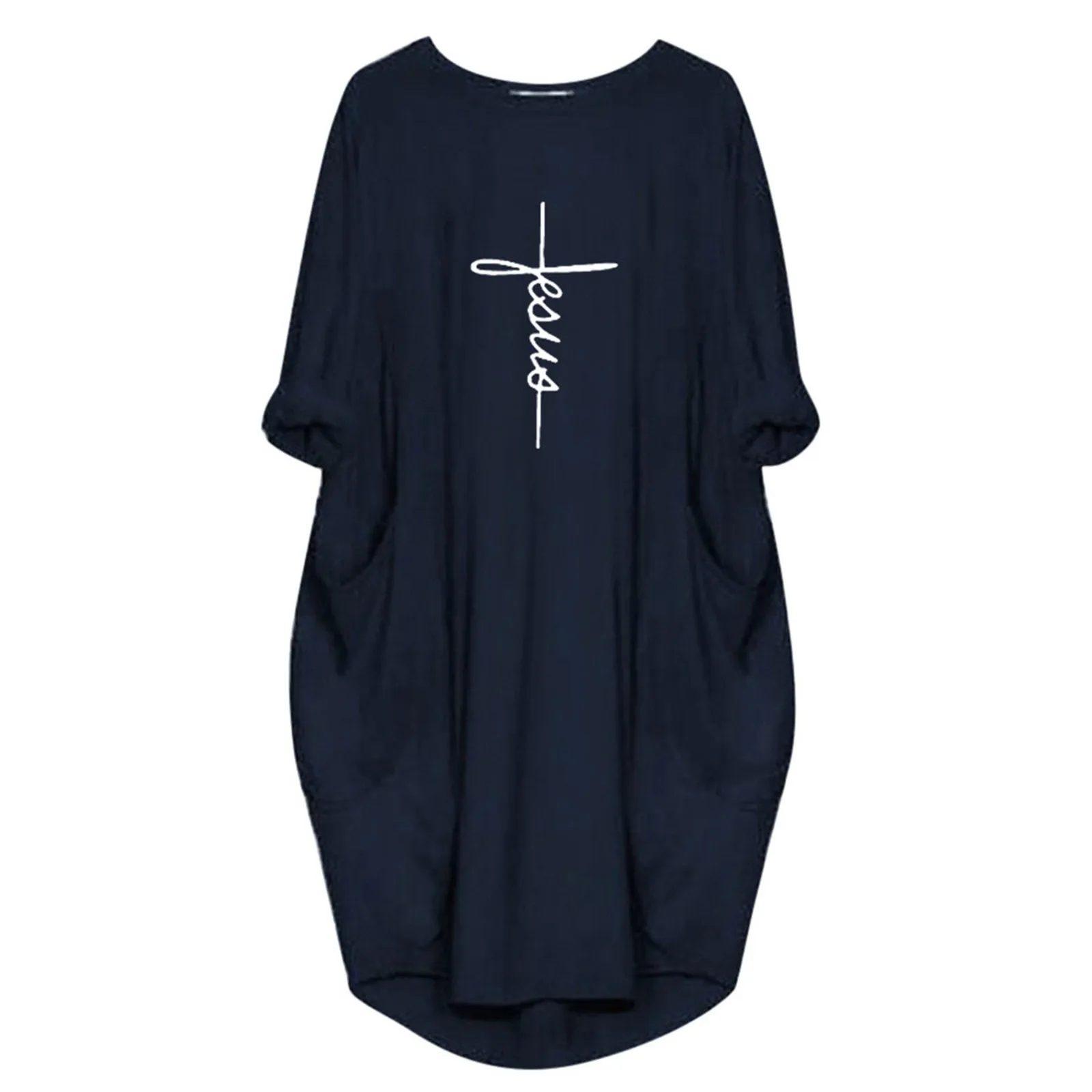 2022 модное летнее женское платье женский джемпер объемное платье-пуловер с