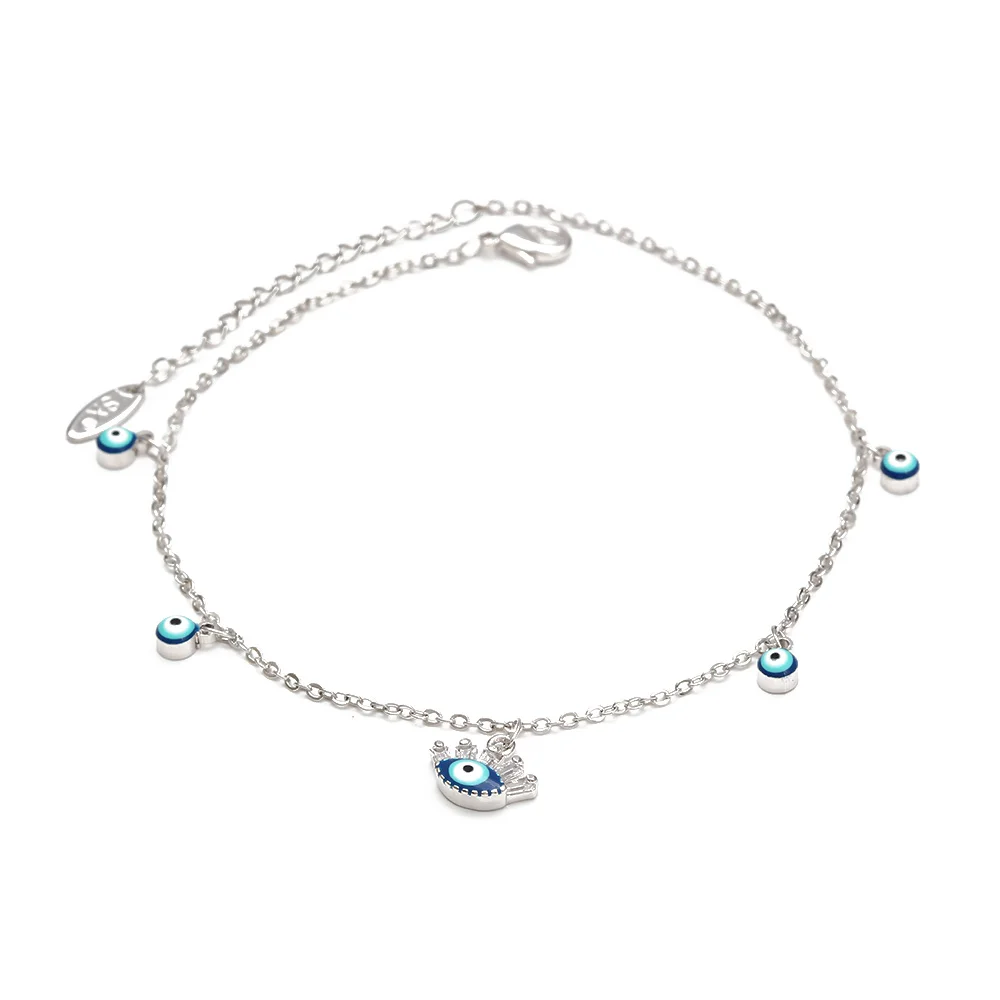 С клипсами Дурной глаз мульти Цвет 'турецкий глаз' браслет с подвеской на