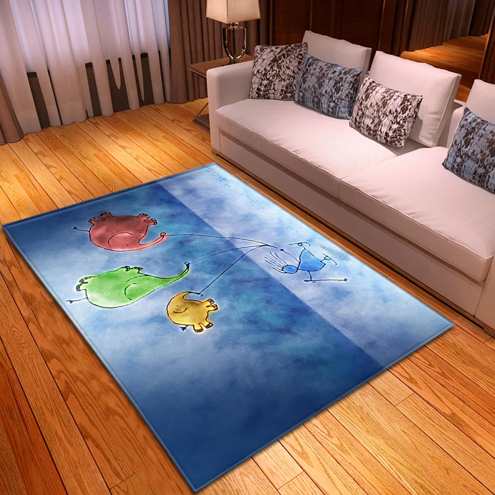 

Fashion abstract carpet restaurant non-slip mat modern living room thick rug home bedroom 3D printing rectangular children's rug