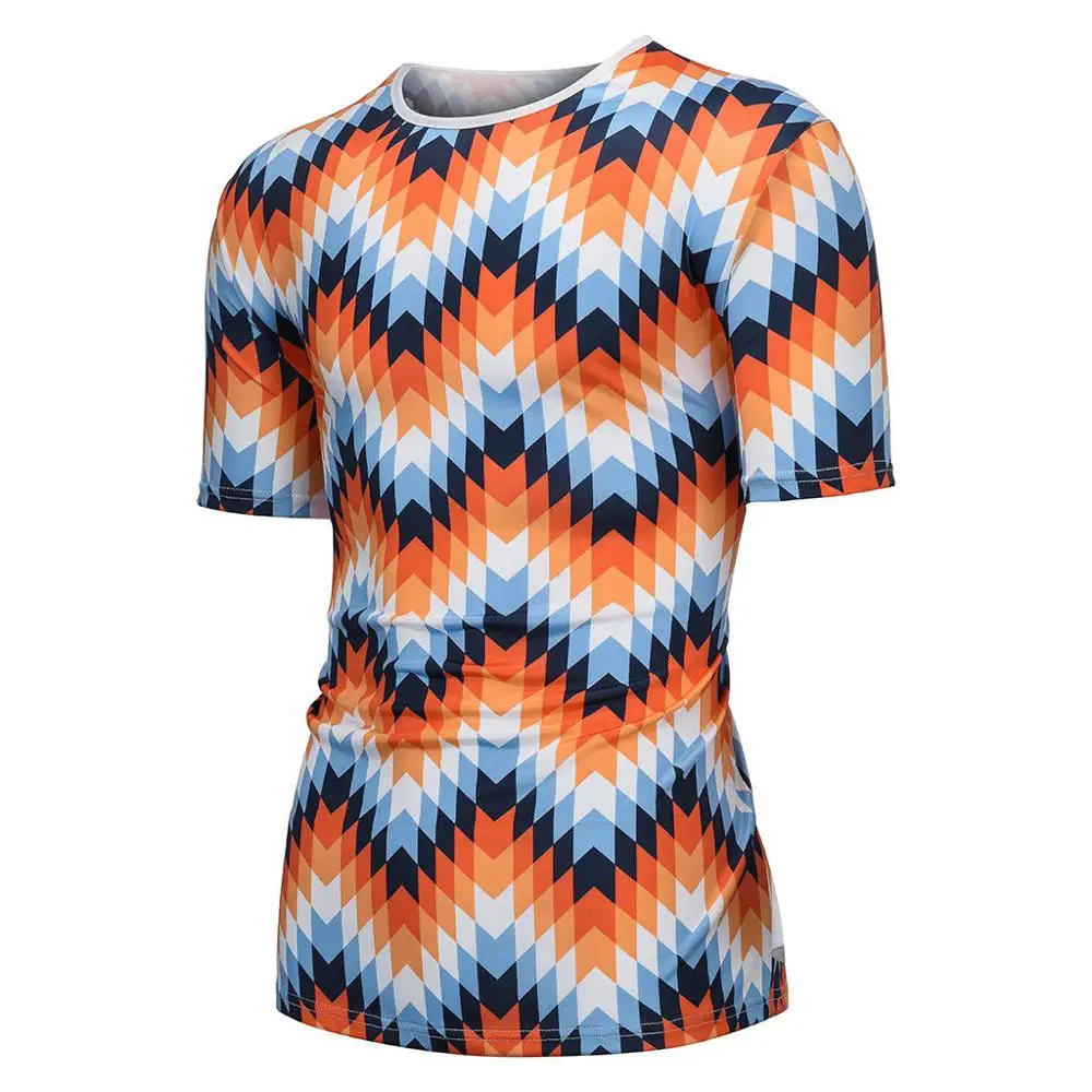 2019 летняя футболка с короткими рукавами Мужская 3D печать цифровая Цветочная