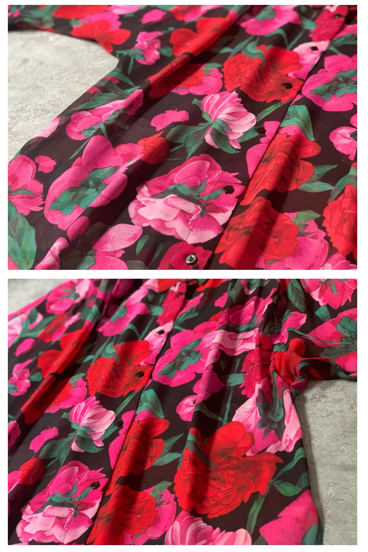 

2020 Mulberry Silk Loose Georgette Sunscreen Printed Shirt