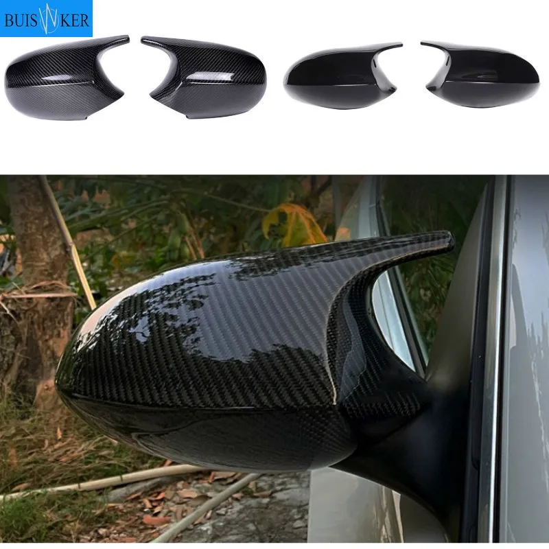 

2xMirror Cover E90 Car Side Door Rearview Side Mirror Cover Cap For BMW E90 E91 2005-2007 E92 E93 2006-2009 M3 Style E80 E81 E87