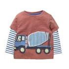 Футболка с длинным рукавом и аппликацией для мальчиков и девочек