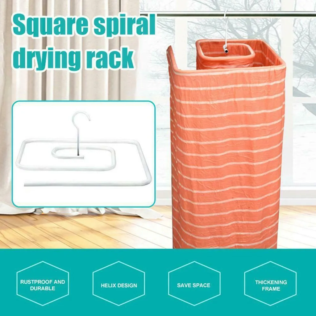 Spiral Hanger Cloth Bed Sheet Blanket Hook Closet Circle Clothes Drying Racks Home Prouducts Droshipping | Дом и сад
