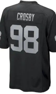 

Custom Embroidery For American Maxx Crosby Henry Ruggs III Men Women Kid Youth White Black Football Jersey