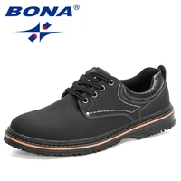 bona 2021 new designers fashion wear resisting work shoes men casual leather footwear mansculino comfy mocassin zapatos hombre