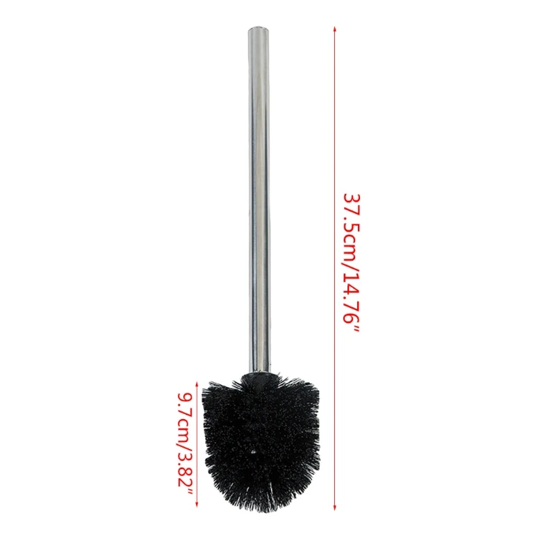 

N0HB Stainless Steel Toilet Brush No Dead Corners Household Wash Toilet Cleaning Soft Bristle Creative Bathroom Accessories