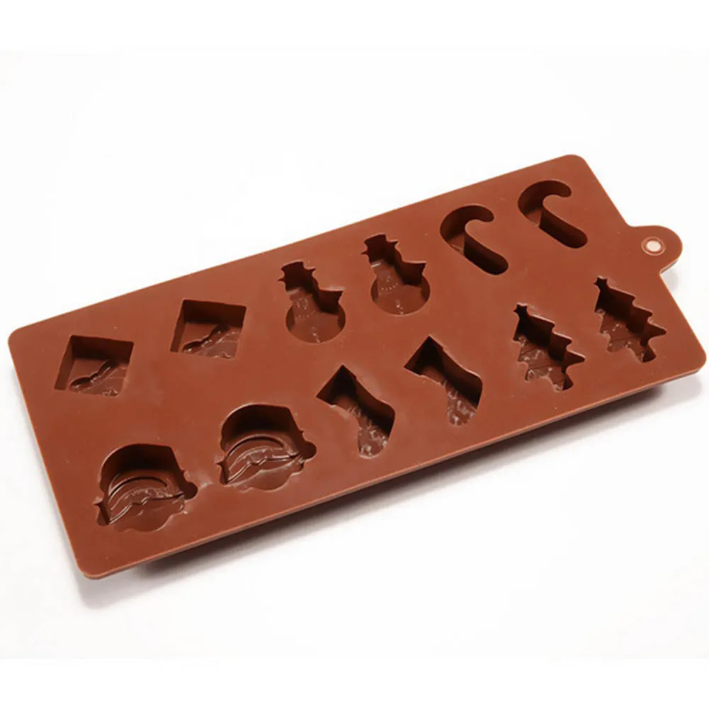 Форма для рождественского печенья инструменты украшения торта силиконовая