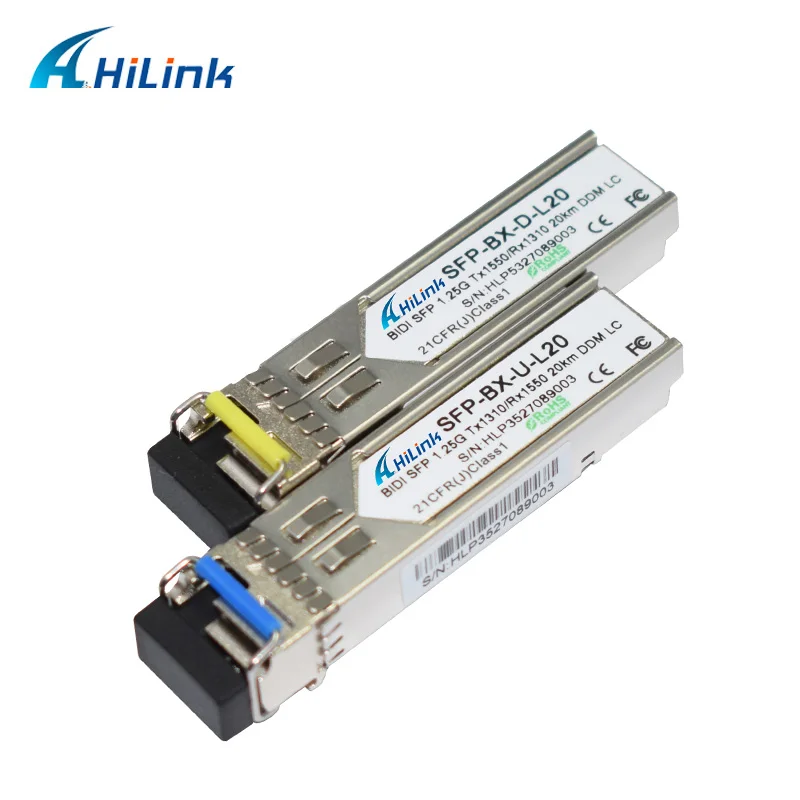 Бесплатная доставка! BIDI SFP 1 25G TX1550/RX1310 20KM DDM LC sfp модуль хорошая цена | Мобильные
