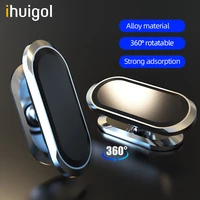 ihuigol mini magnetic car phone holder for iphone 12 11 pro 8 samsung xiaomi universal magnet phone mount gps dashboard bracket