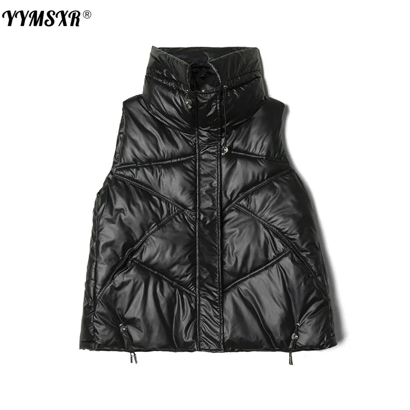 

High Quality Women's Vest Cotton Coat 2021 Autumn and Winter New Korean Style Loose Sleeveless Down Cotton Warm Jacket